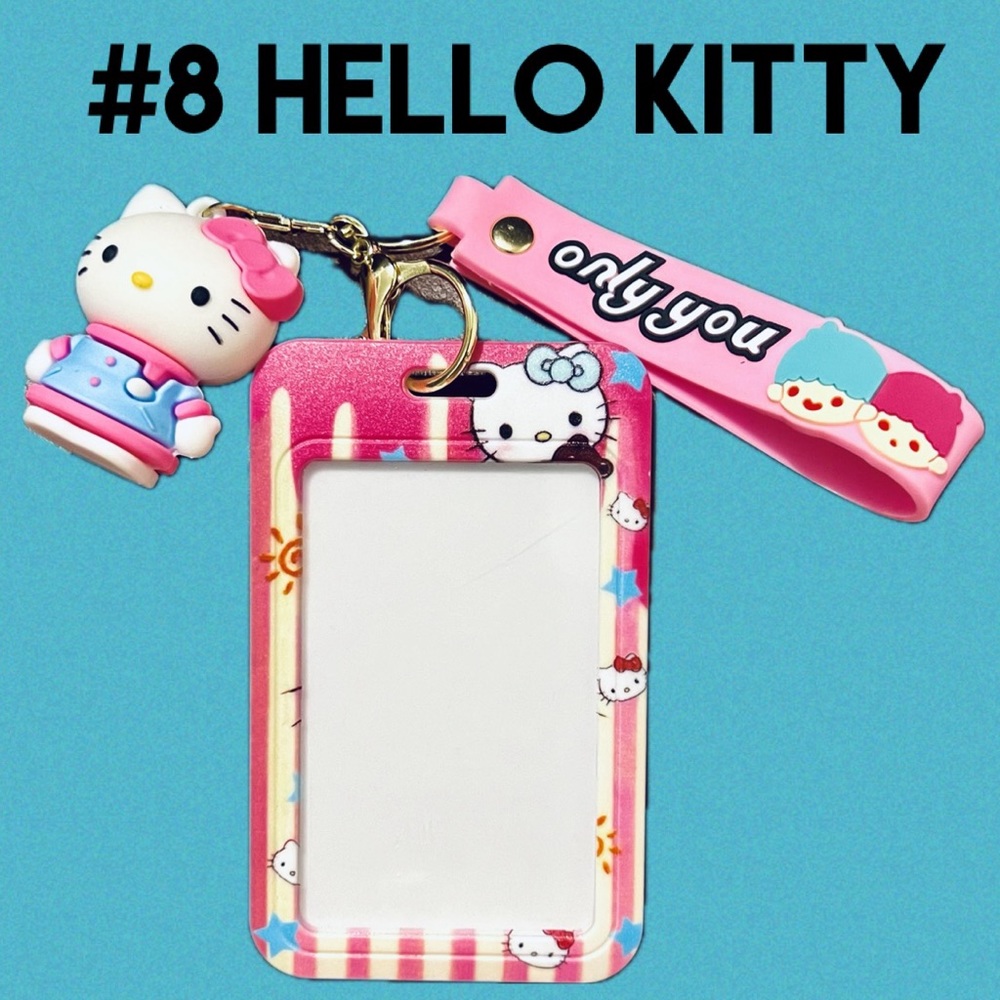 Hello Kitty #8 ⭐️ Use as Luggage Tag Key Chain &/or Bag Charm New